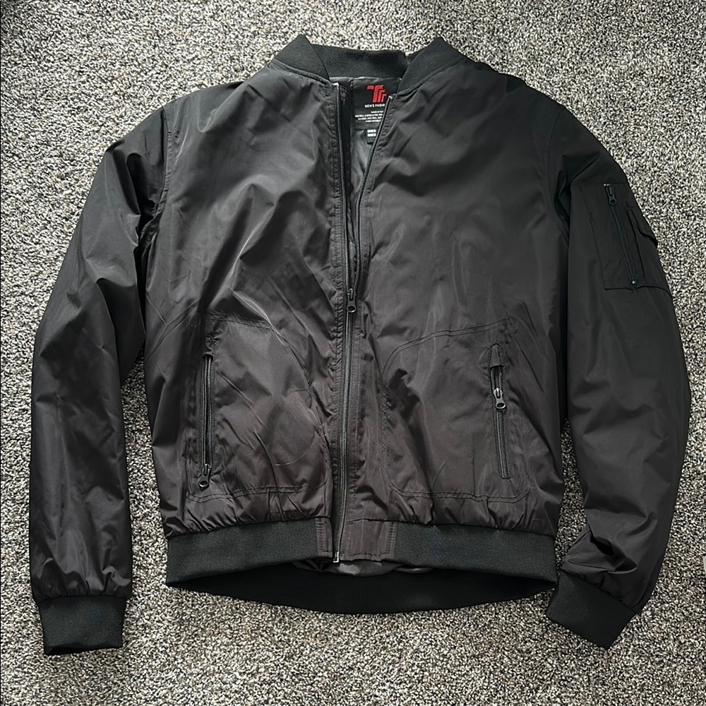 Men's Black Bomber Jacket